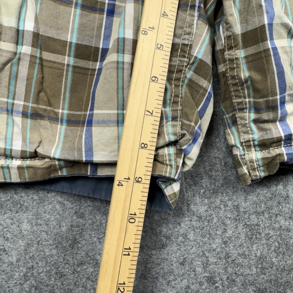 Vintage Reversible Shorts Mens 34 Blue/Green Plaid V/031000 Streetwear‎ Preppy - Picture 5 of 10